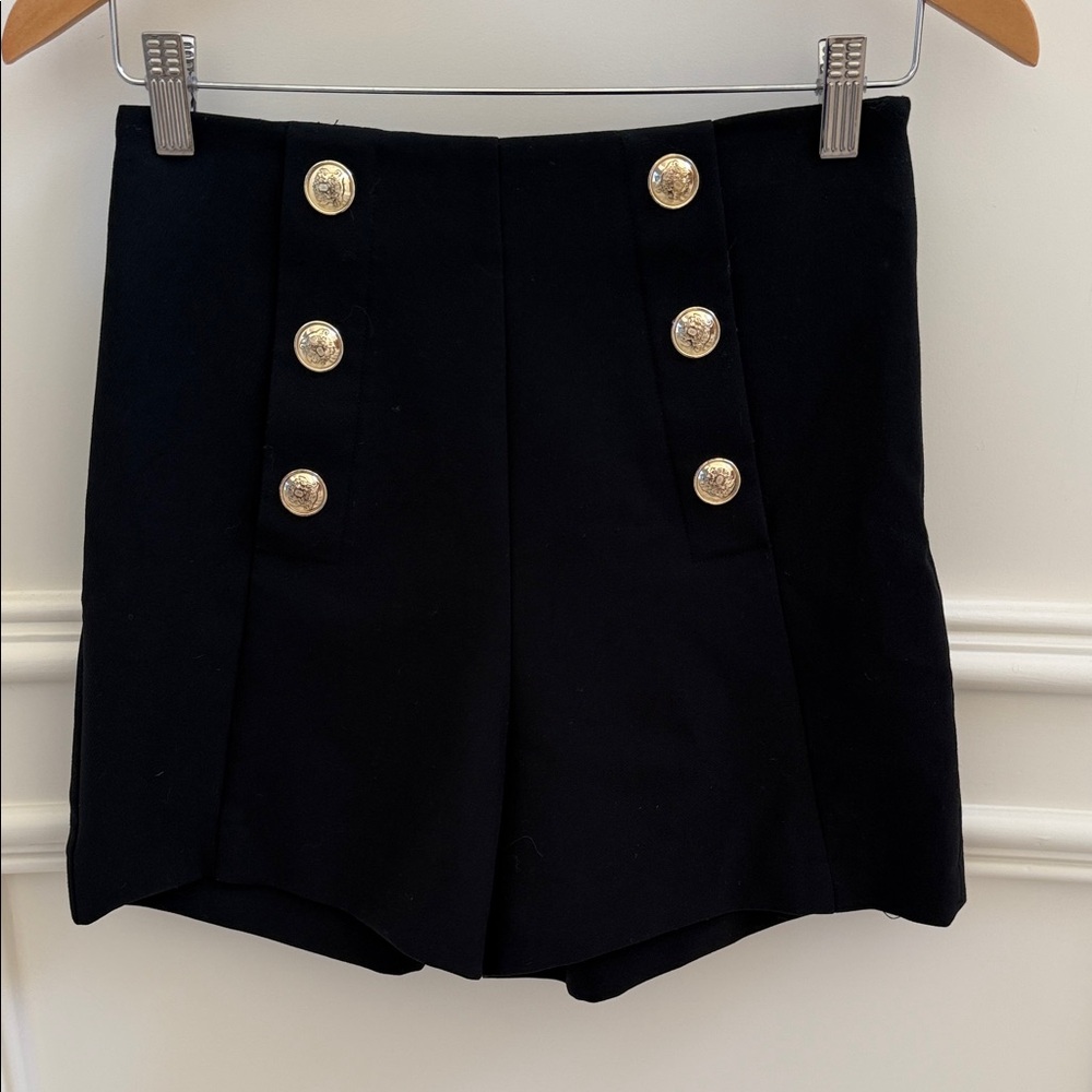 Zara Black High Waist Women's Shorts - Picture 4 of 6